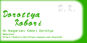 dorottya kobori business card